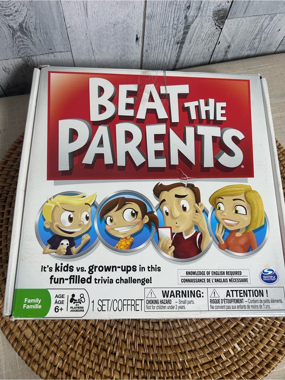 Beat The Parents Family Trivia Board Game Kids vs Parents Complete Game Night